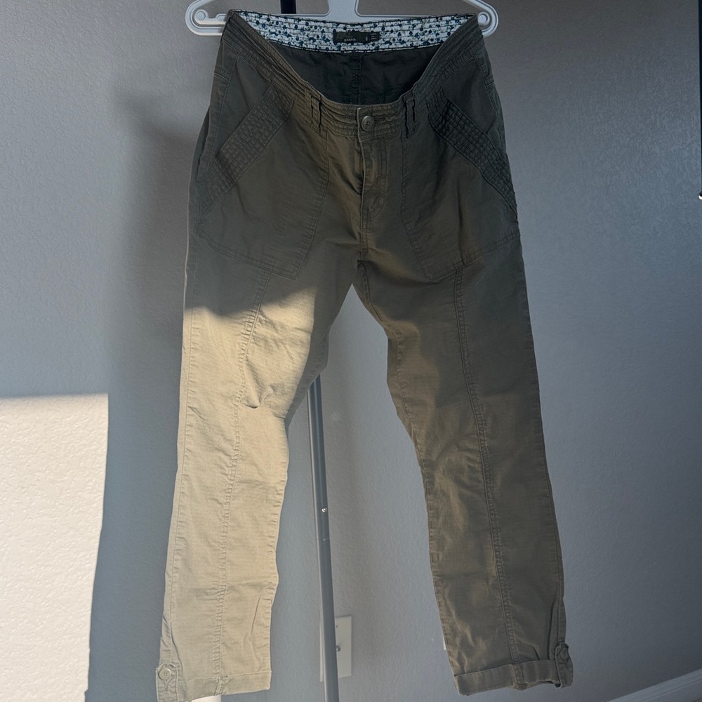 Prana Khaki Ankle-Length Pants